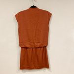Intermix Burnt Orange Faux Wrap Dress Size Small EUC Photo 2