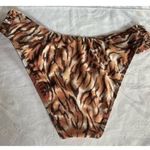 Vicious Young Babes Tiger’s Eye Animal Print Bikini Swim Bottoms Size L NWT Brown Size L Photo 3