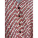 Catherines  5X 34/36W Top Short Sleeves Orange White Hi Low‎ Hem Photo 5