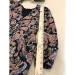 1. State  Women 6 long sleeve V-neck mini dress with a paisley print Barbiedoll Photo 9