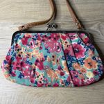 American Eagle  Purse Floral Bow Crossbody Kiss Lock Cottagecore Coquette Boho Photo 2
