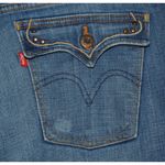 Levi's 515 Jeans Womens 14L 14 Long Bootcut Blue Mid-Rise Medium Wash Flap Pocket Photo 5
