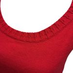 Liz Claiborne Liz Claiborne Lizsport Pettite Sleeveless Sweater Top Size SP Red Cozy Knit Photo 2