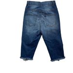 Aphrodite Vintage Womens Crop Denim Blue Mom Jean Pants Distressed High Rise u Photo 5