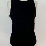 Meraki moon Solid Black Sleeveless Bodysuit Photo 0