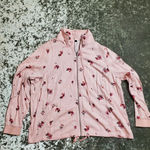 Torrid  Pink Floral Stripe Twill Track Jacket Photo 1