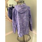 Fresh Produce  Women's Size Small Purple Tiny Fish Broadcloth Andorak Top Jacket Photo 3
