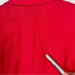 Jessica Howard VTG  Blazer Linen Blend Embroidered Red Floral Size 6 Short Sleeve Photo 9