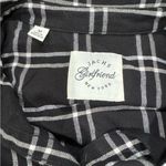 Jachs Girlfriend Jach’s Girlfriend Super Soft Black White Flannel Button Up Top Women’s Medium Photo 2