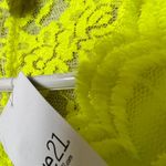 Rue 21  Women's Citron Lace Bodysuit Sz L Photo 7
