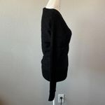 Ralph Lauren Lauren Cotton Blend Horizontal Cableknit Sweater Black Size Small Photo 2