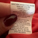 Corey P Red Coral Pleated Fit & Flare Cocktail Dress Lace Embroidered Size 8 NWT Photo 9