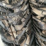 Ruby Rox Black Sheer Floral Lace Bodycon Ruched Dress Photo 3