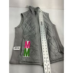 woman's l l bean XS Regular Gray Quilted Vest Zip Up Lined Photo 5