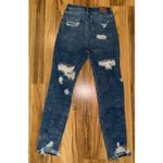 American Eagle Mom Jeans Women's Sz 0 Long Distressed Stretch Photo 1