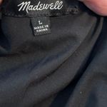 Madewell Size L Posy Floral Gathered Neck Ruffle Midi Dress Black M6285 Photo 4