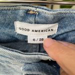 Good American  Good Waist Distressed Jeans High Rise Blue675 $160 6 28 Photo 6