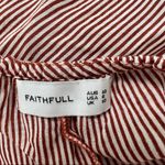 Faithfull the Brand Halter Mirror Door Striped Maxi Dress Slit Sides Size 6 Photo 16