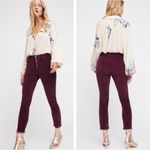 Free People  Reagan Raw Jean Cord in Eggplant Photo 1