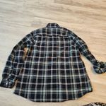 kim rogers  Blue, White, and Pale Green Plaid Button Up Photo 2