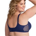 Honeylove Crossover Bra Size L Navy Blue Mesh Wireless Adjustable Convertible Size L Photo 3