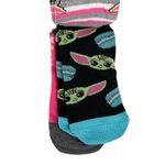 Star Wars  The Mandalorian Baby Yoda No Show Socks, Pink, Gray, 5 Pair Photo 4