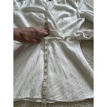 Jay Godfrey Hannah Wrap Top V-Neck Long Sleeve Jacquard Tie Front White Size 2 Photo 7