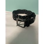 Premium Double Row Grommet Belt 2 Hole Faux Leather Biker Punk Goth 43" Black Photo 1