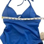 ANDIE The Lagos Halter One Piece Swimsuit Tie Back Horizon Blue Beach Pool Photo 6