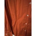 The Limited  Women's Burnt Orange Pleated Front And Back Dress Shirt Size Large Photo 1