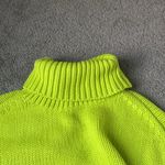 525 America 525 Neon Yellow Knit Turtleneck Sweater SIZE S Photo 2