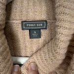 J.Crew Point Sur Mohair & Wool Blend Ribbed Turtleneck Rib Knit Sweater Pale Peach Sz S Photo 3