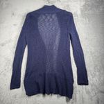 Roxy  Cardigan Women Large Open Knit Draped Open Front Lightweight‎ Blue Beach Photo 2