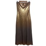 Show Me Your Mumu NEW NWT  Taylor Strapless Tube Maxi Dress In Gold Ombre Sequins Photo 2