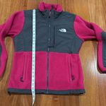 The North Face Denali Sweater Fleece Jacket Zip Up Women's Grey Magenta size M Photo 7