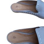 Frye  Gwen Pickstitch Mules Slide Size 7.5 Gray New Photo 2