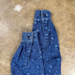 Cabin creek Vintage‎  Women’s Denim Floral Button Up Blue Ruffle Cottagecore S Photo 3