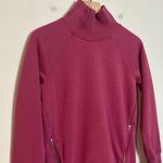 Athleta - Cozy Karma Side Zip Funnel Neck Victorian Berry Pull Over Sweatshirt Photo 2
