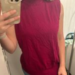 Women’s pink purple turtle neck short sleeve sweater with button detail size xl Photo 1