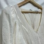 Boutique Sofie Label Dress Women Large Cream White Puffy Sleeve Boho Cottage Lagenlook Photo 7