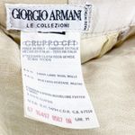 Giorgio Armani  Vintage Wool Tan Beige Two Piece Jacket and Skirt Suit Set Photo 2