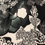 Apostrophe  Black and Gray Pattern Dress Size M Photo 4