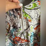 Tea N Rose  Butterfly Print Mini Dress - Blue and Orange Size S Photo 4