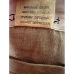 Flax  Short Sleeve Pleat Dress 100% Linen w/Pockets Long Women’s Small Photo 6