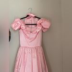 Vintage Handmade Pink Ruffle Neckline Tulle Dress Photo 1