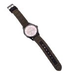 Coach  Silver-tone Brown Canvas Genuine Leather Ladies Wristlet Watch Photo 1