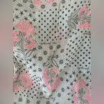 Free People  Boho Cotton Tote Floral Star Slouchy Shoulder Bag NWOT Photo 2