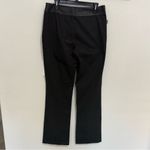 Moschino JEANS Wide Leg Black Trousers Pant with Leather Waistband Size 14 Photo 5