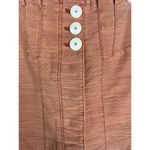 Free People 'Every Minute' Orange Terracotta Button Down Mini Skirt Size 2 Photo 2