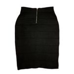 Rainbow Sandals Vtg 90s Womens Bandage Pencil High Waisted Black Midi Skirt Size Large Mob Wives Photo 1